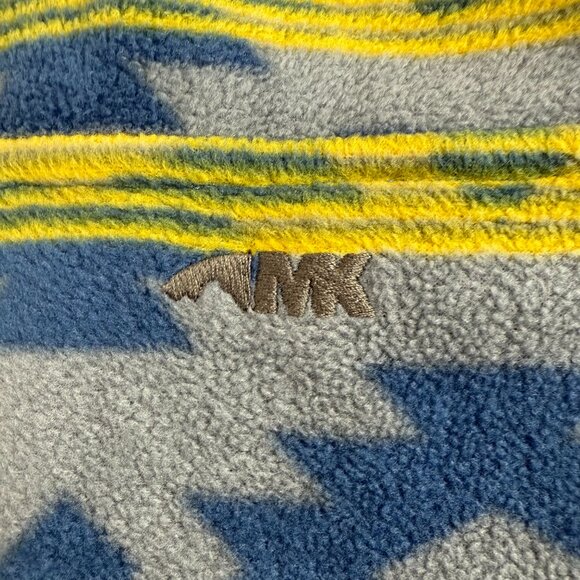 Mountain Khakis Sweater Mens Large L Grey Blue Quarter Snap Aztec Print Fleece - Picture 9 of 11